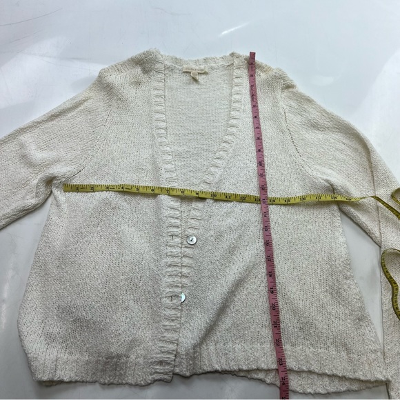 Eileen fisher women’s  white button down cotton cardigan L L42-25 - Picture 4 of 6